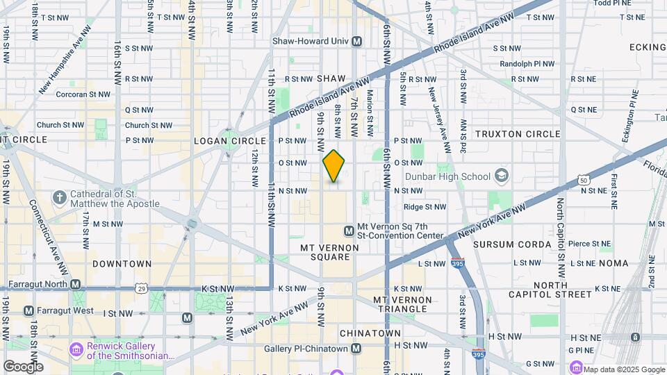 801-811 N St NW Map and Location Details