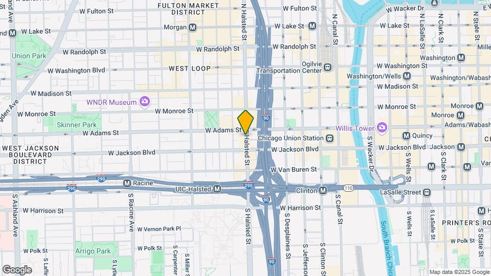 230 S Halsted St, Unit 1304 Map and Location Details