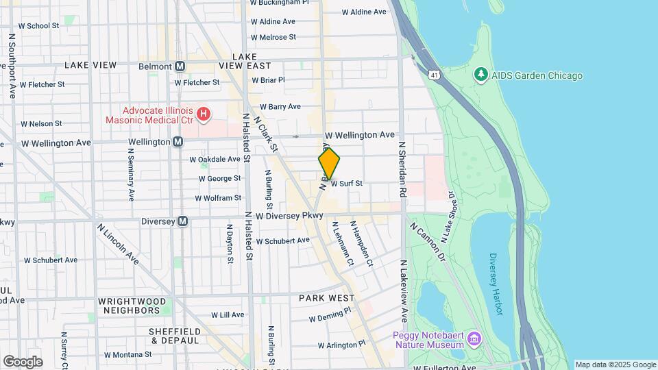 545 W Surf St Map and Location Details