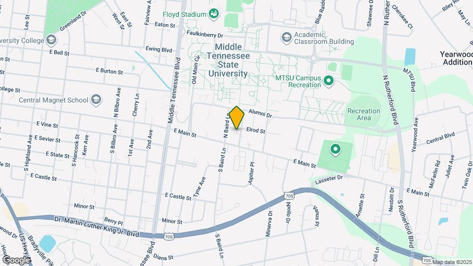 1554 Elrod St Map and Location Details