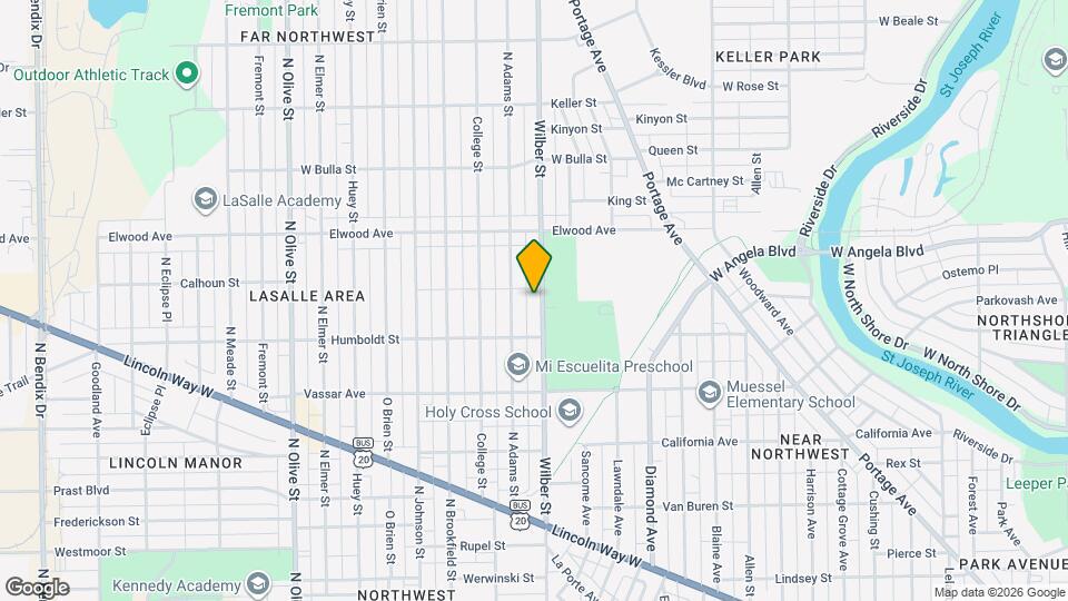 1237 Wilber St Map and Location Details