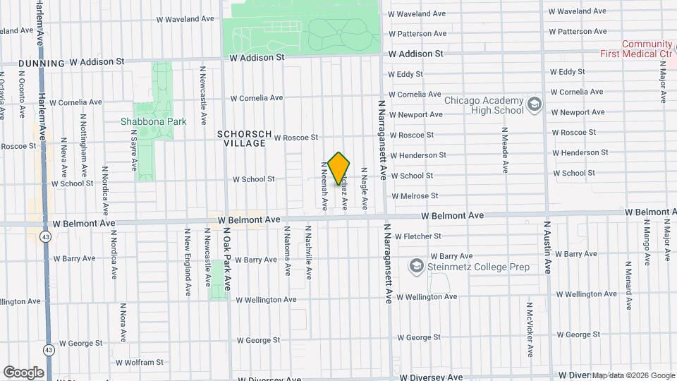 3242 N Natchez Ave Map and Location Details