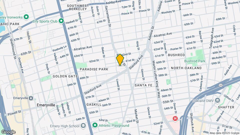 932 60th St, Unit 1 unit Map and Location Details