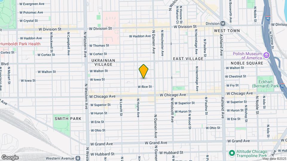 2037 W Iowa St, Unit 2CH Map and Location Details