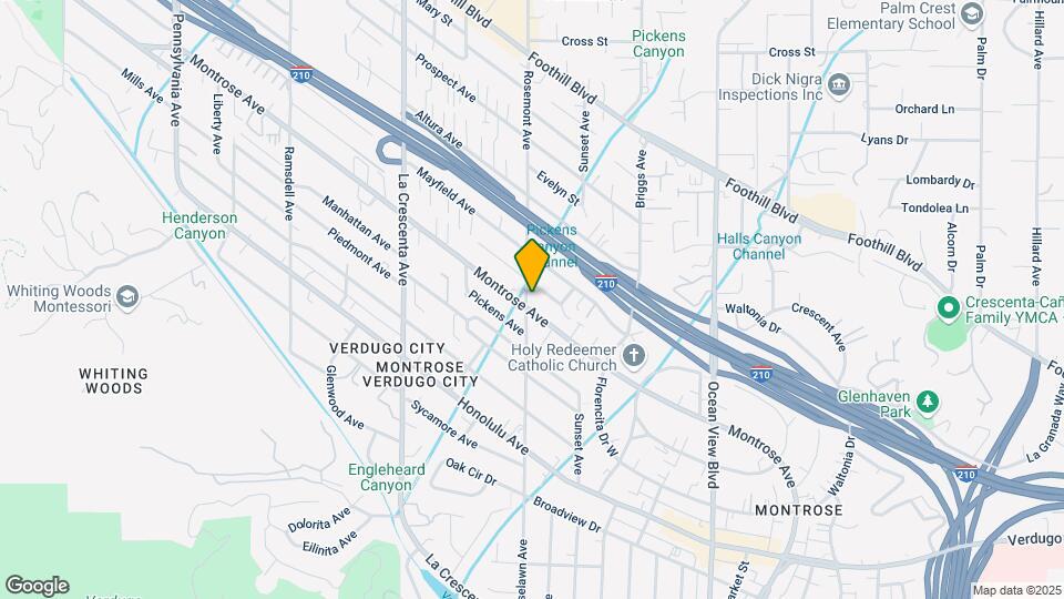 4102 Rosemont Ave Map and Location Details