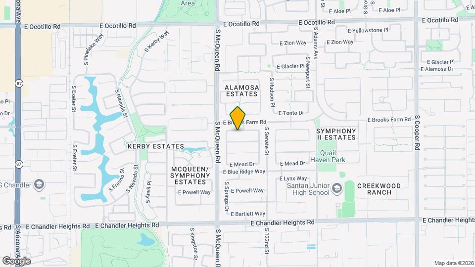 1081 E Horseshoe Dr Mapa y Detalles de la Ubicación