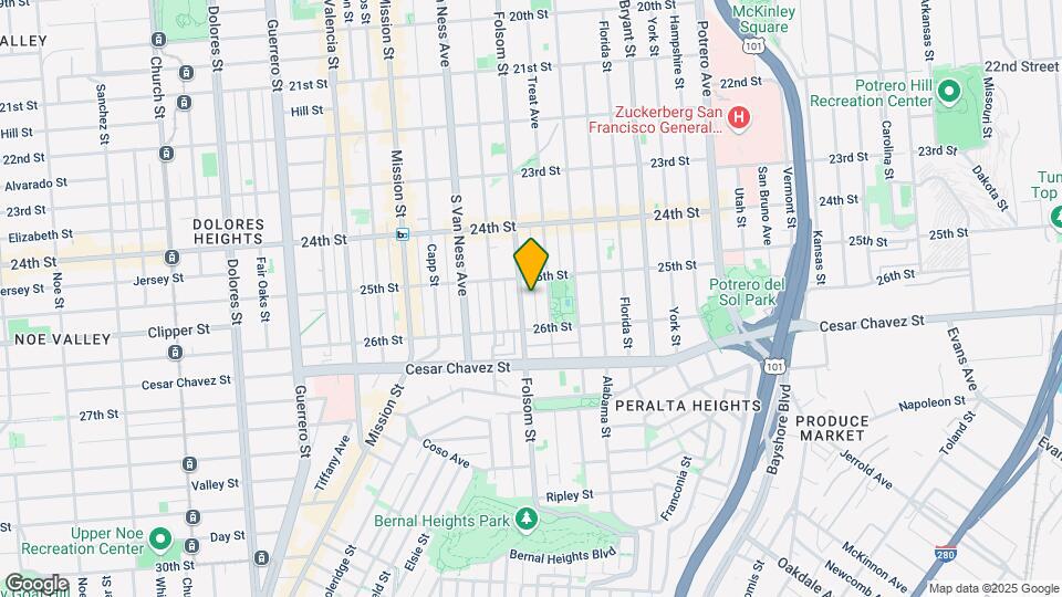 2939 Folsom St Map and Location Details