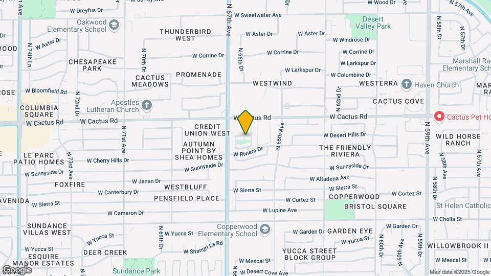 6611 W Desert Hills Dr Map and Location Details