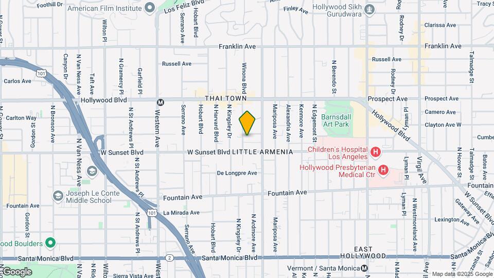 1528 Winona Blvd Map and Location Details