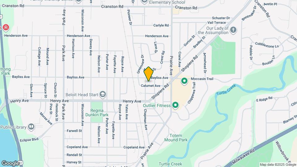 1709 Calumet Ave Mapa y Detalles de la Ubicación