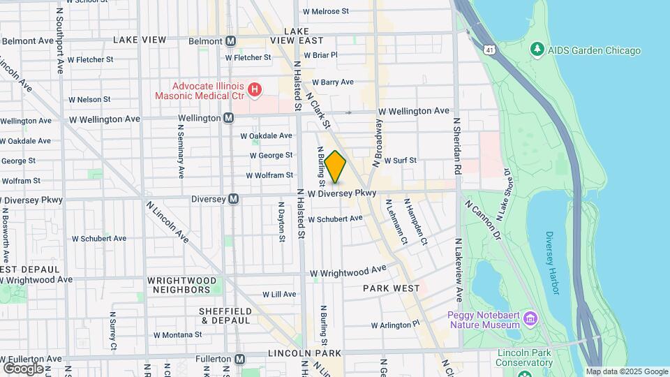 702-706 W Diversey Pky Mapa y Detalles de la Ubicación
