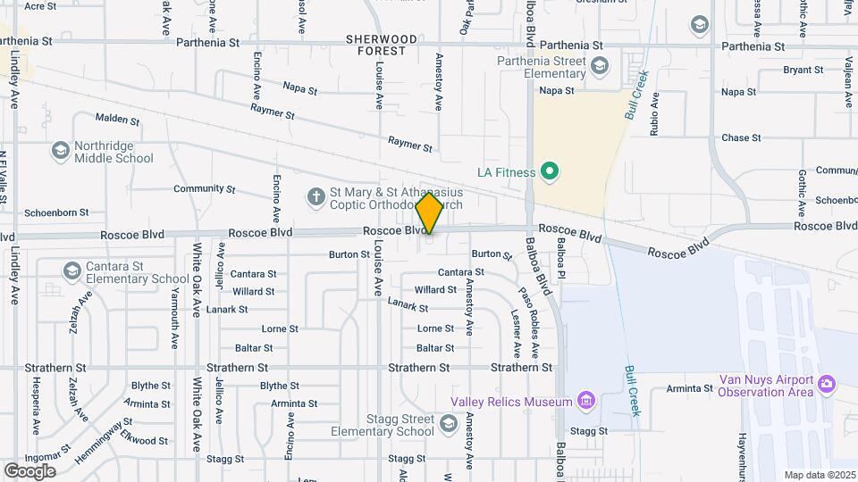 17200 Roscoe Blvd Map and Location Details