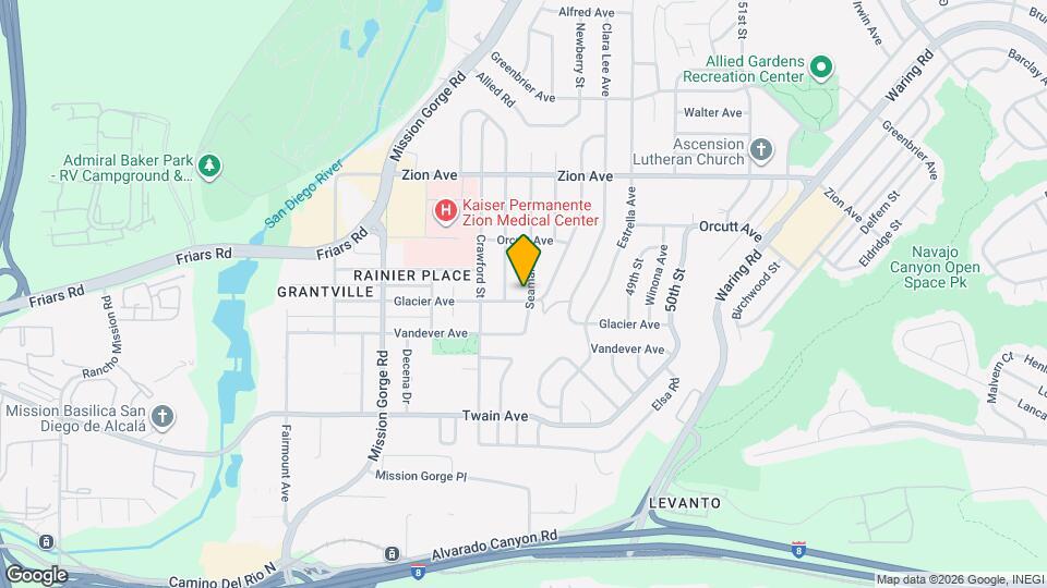 6306 Seaman St Map and Location Details