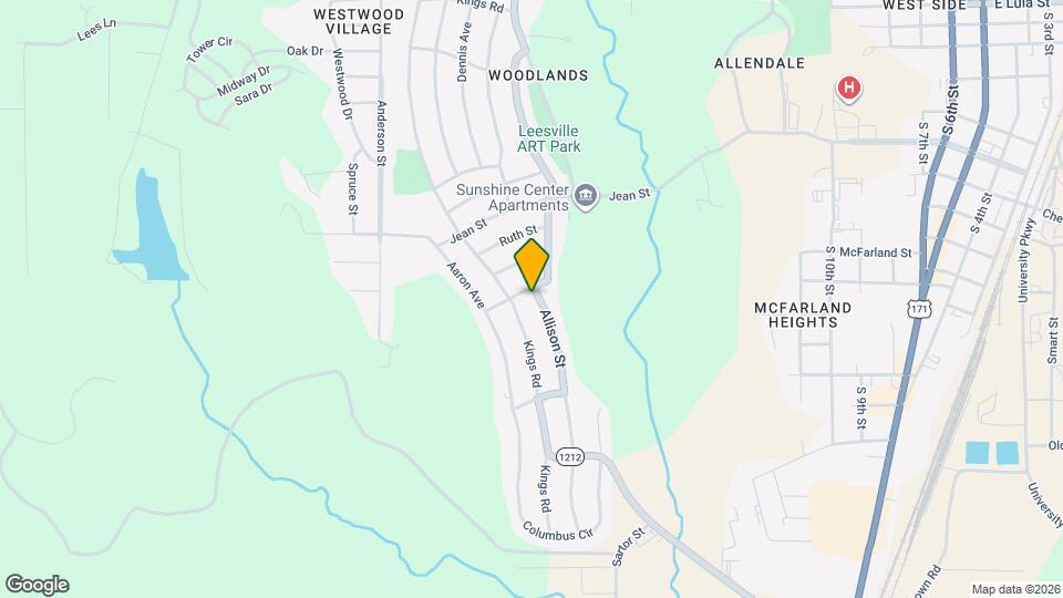 1602 Allison St Map and Location Details