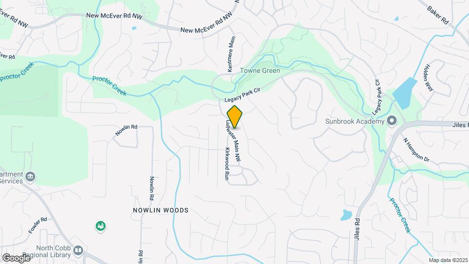3958 Lullwater Main NW Map and Location Details