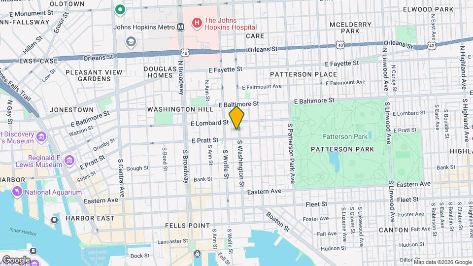 130 S Washington St Map and Location Details
