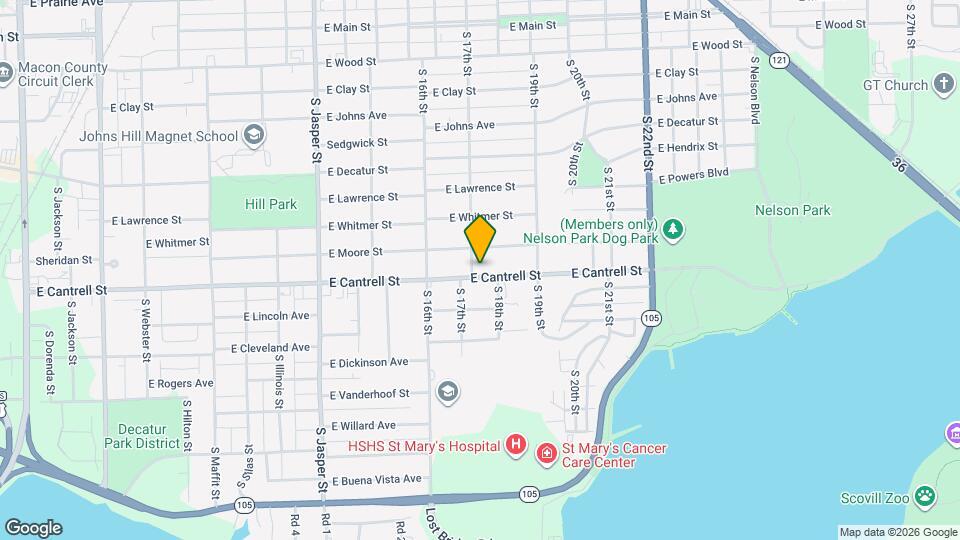 1718 E Cantrell St Map and Location Details