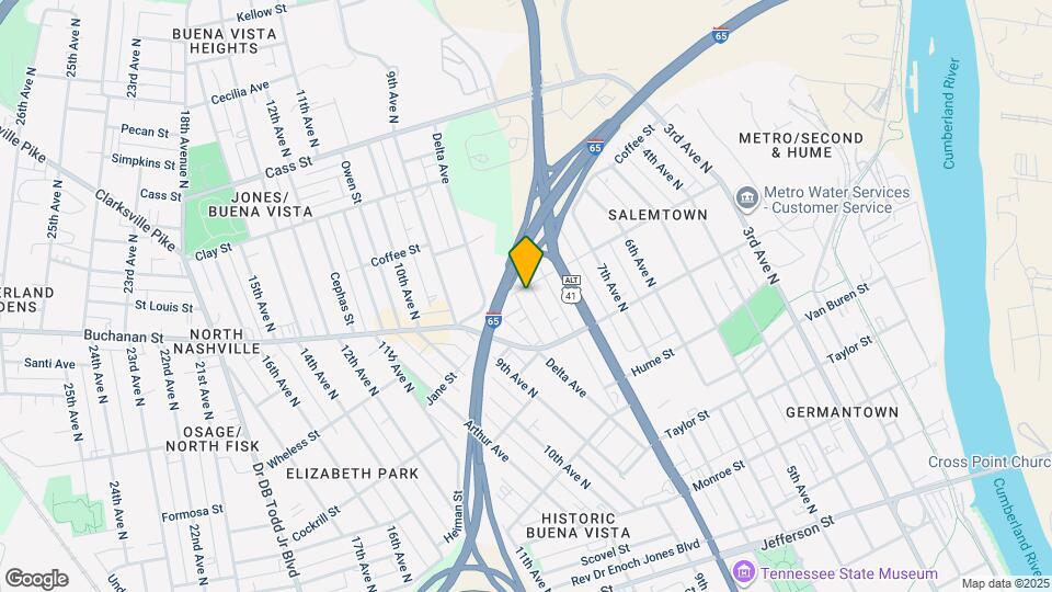 1727 Nassau St Map and Location Details