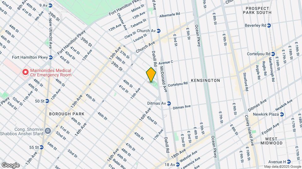 1536 38th St Map and Location Details