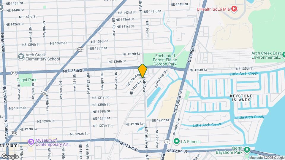 13340 NE 16th Ave Map and Location Details