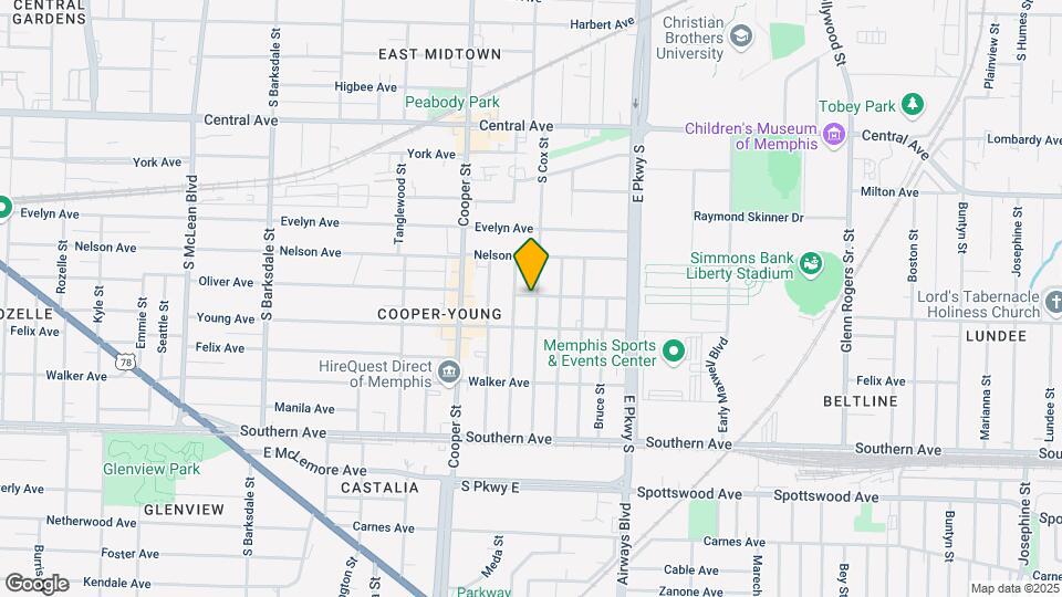 925 S Cox St Map and Location Details