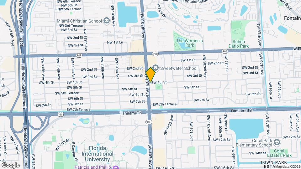 10680 SW 4th St Map and Location Details