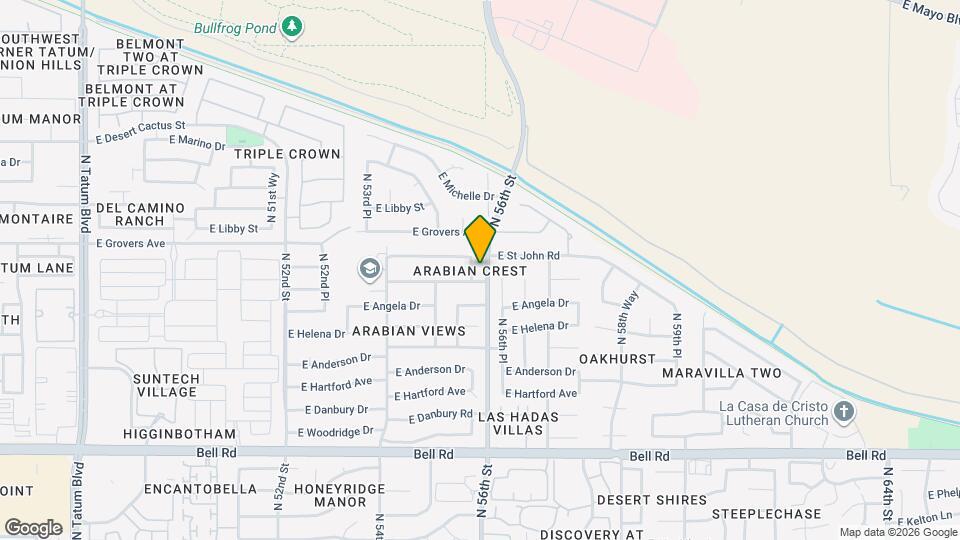 17635 N 55th Pl Map and Location Details