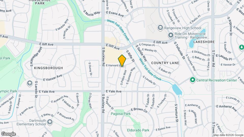 2516 S Pagosa St Map and Location Details