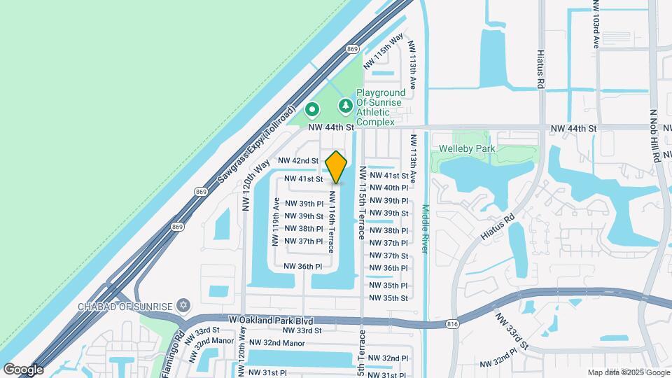 4020 NW 116th Terrace Map and Location Details