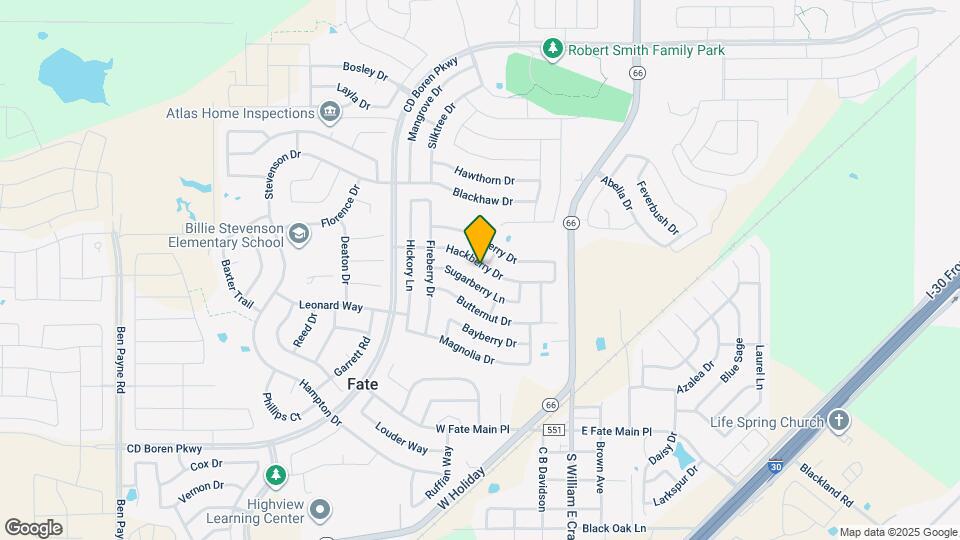 421 Hackberry Dr Map and Location Details