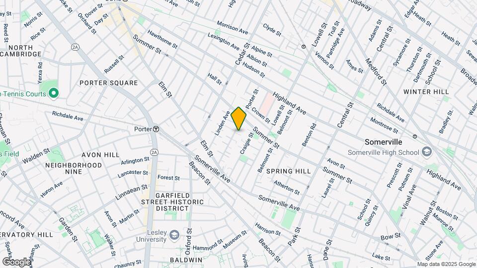 41 Porter St, Unit 3 Map and Location Details