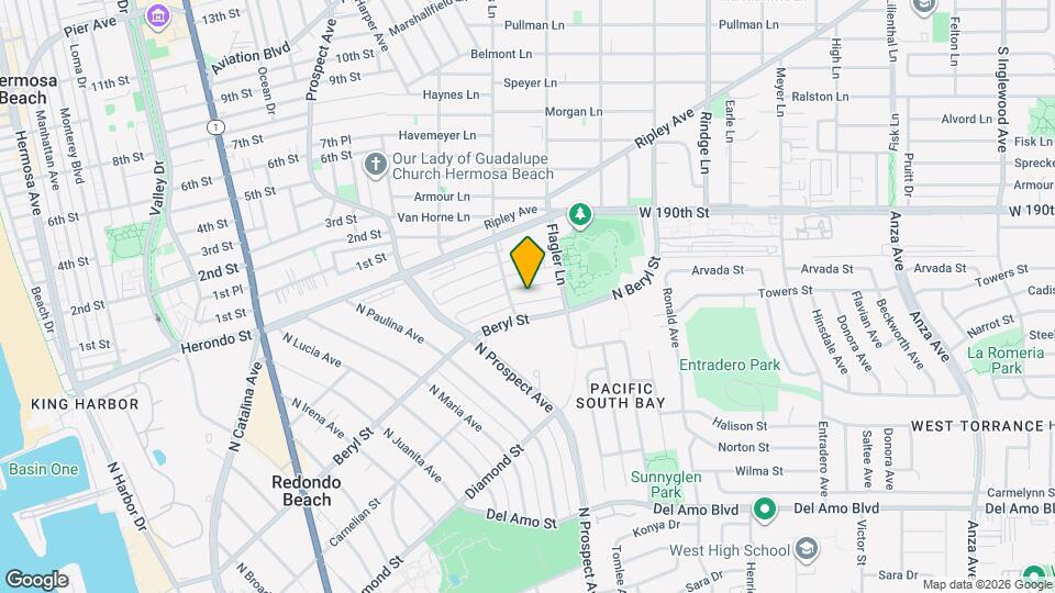 1306 Amethyst St, Unit F Mapa y Detalles de la Ubicación