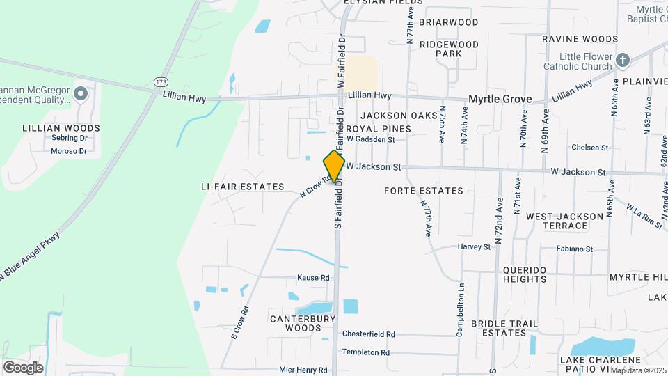 597 Fairfield Dr Map and Location Details
