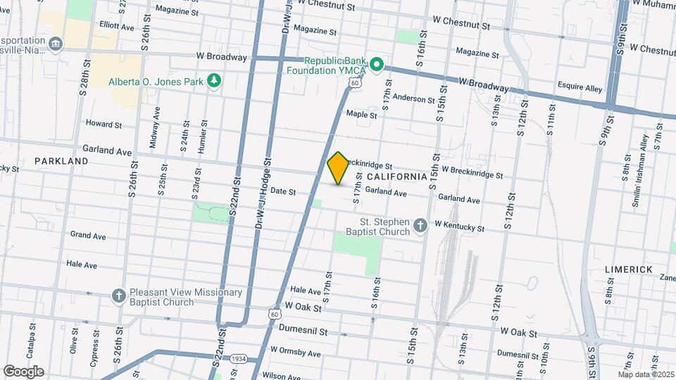 1724 Garland Ave Map and Location Details