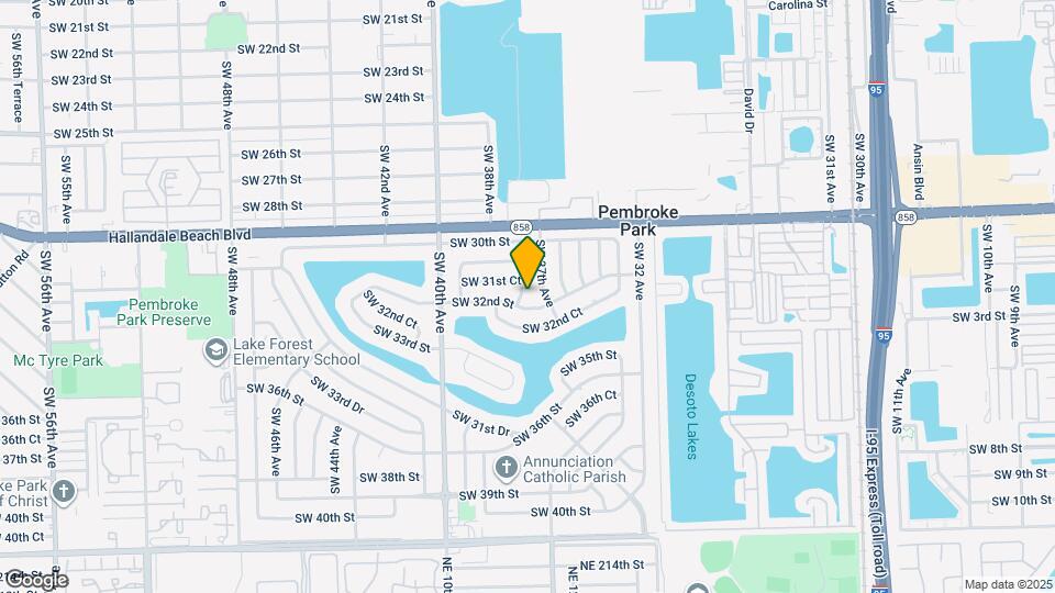 3151 SW 37th Terrace Map and Location Details