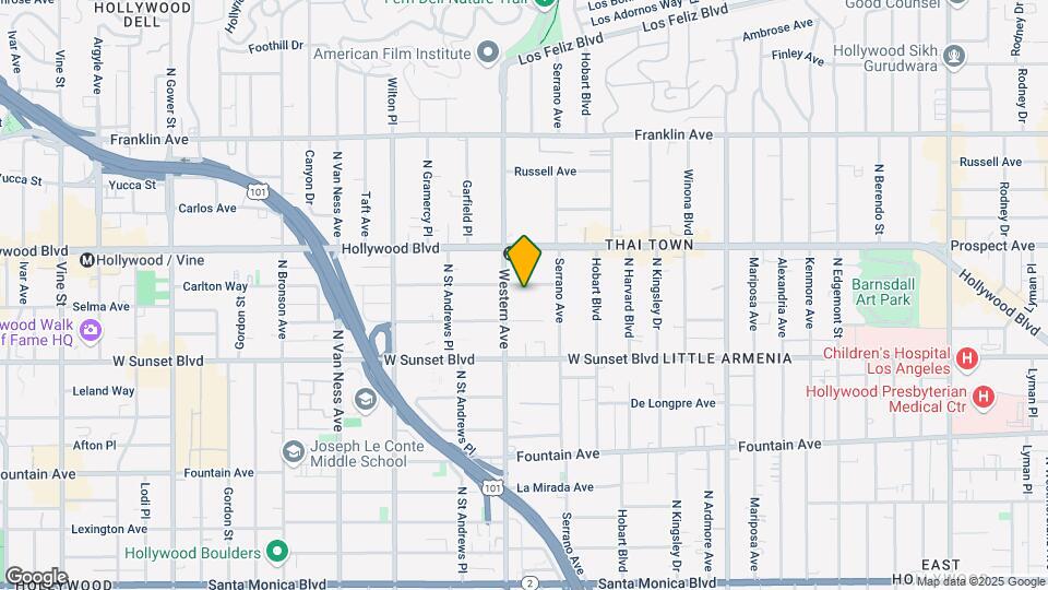 5440 Carlton Way Mapa y Detalles de la Ubicación