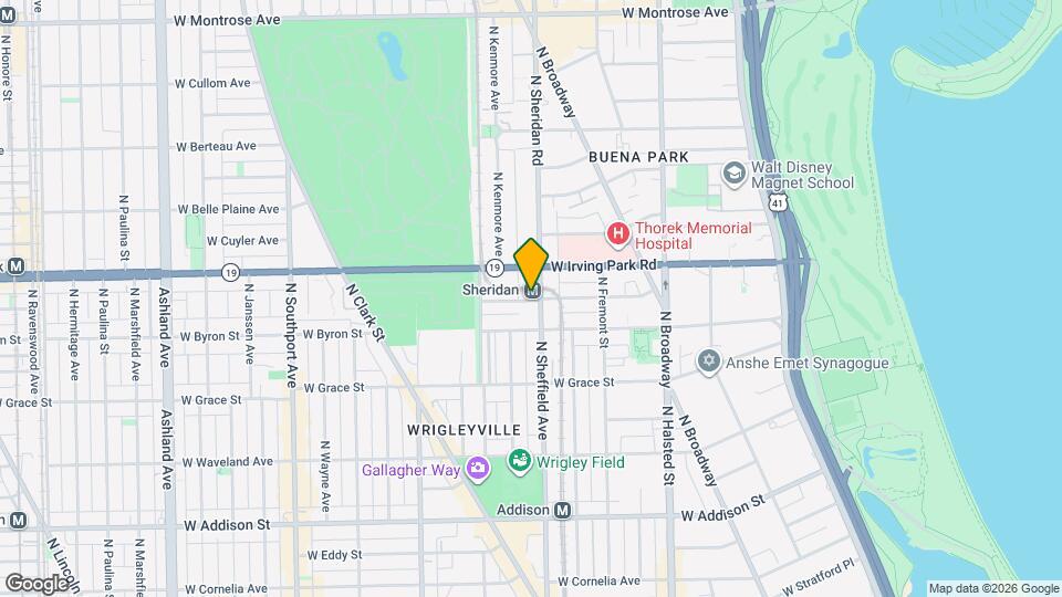 1008 W Dakin, Unit Unit 2 Map and Location Details