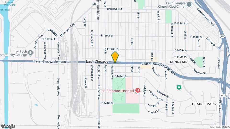 1607 E Columbus Dr Mapa y Detalles de la Ubicación