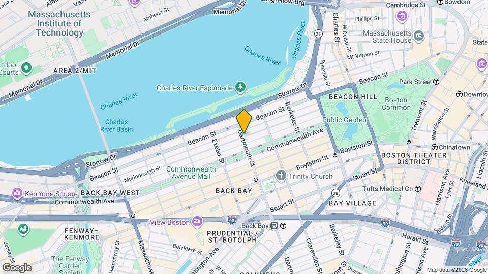 317 Dartmouth St, Unit 4 Map and Location Details