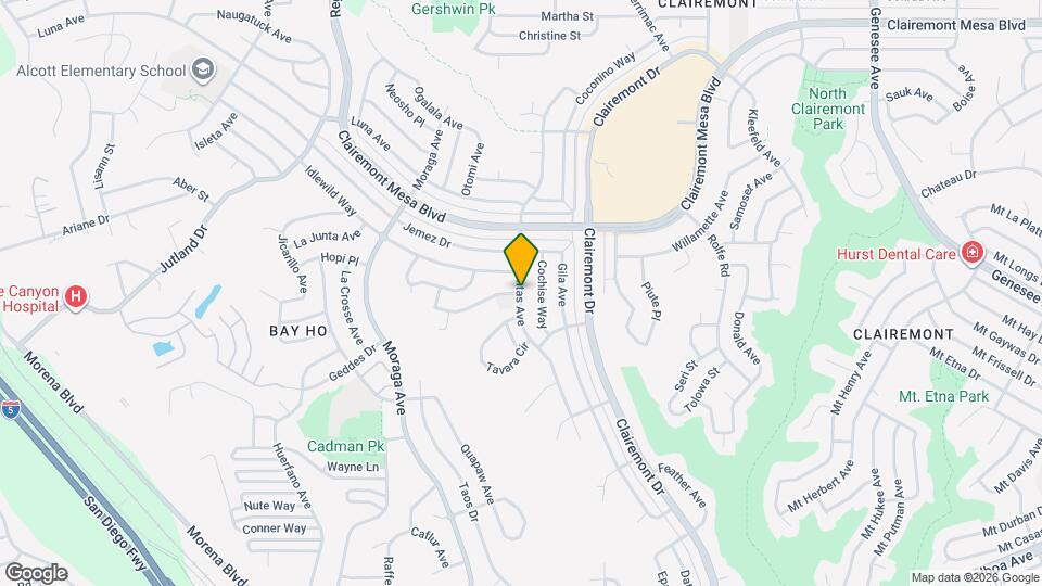 5353 Hatteras Ave Mapa y Detalles de la Ubicación