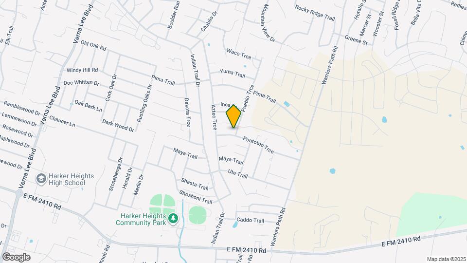 1613 Pontotoc Trce Map and Location Details