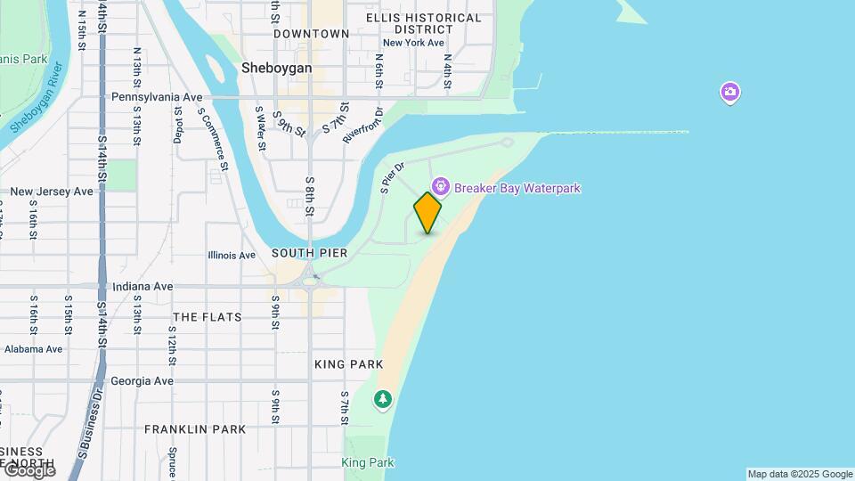 831 Beachfront Dr Mapa y Detalles de la Ubicación
