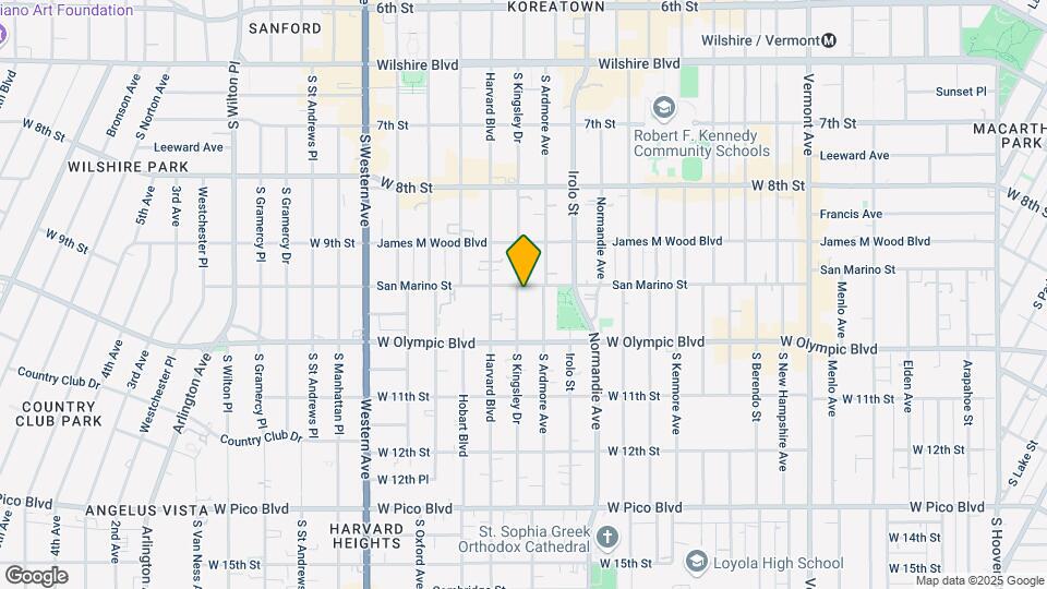 946 S Kingsley Dr Map and Location Details
