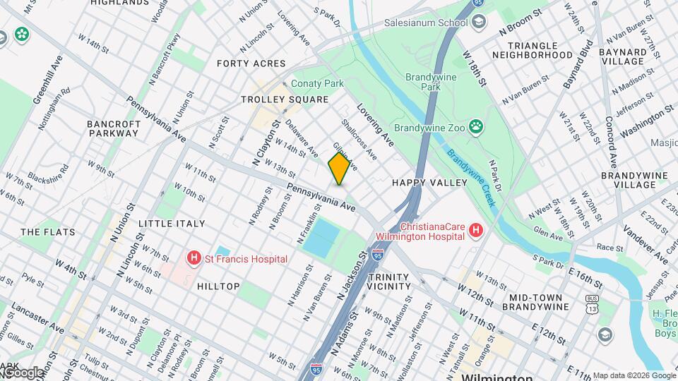 1206 Delaware Ave, Unit 1 Map and Location Details