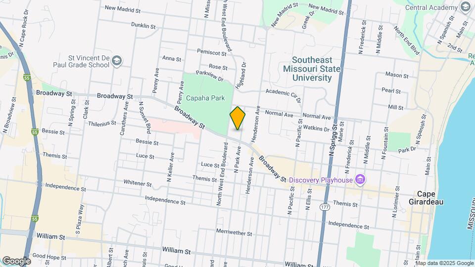 339 N Park Ave Map and Location Details