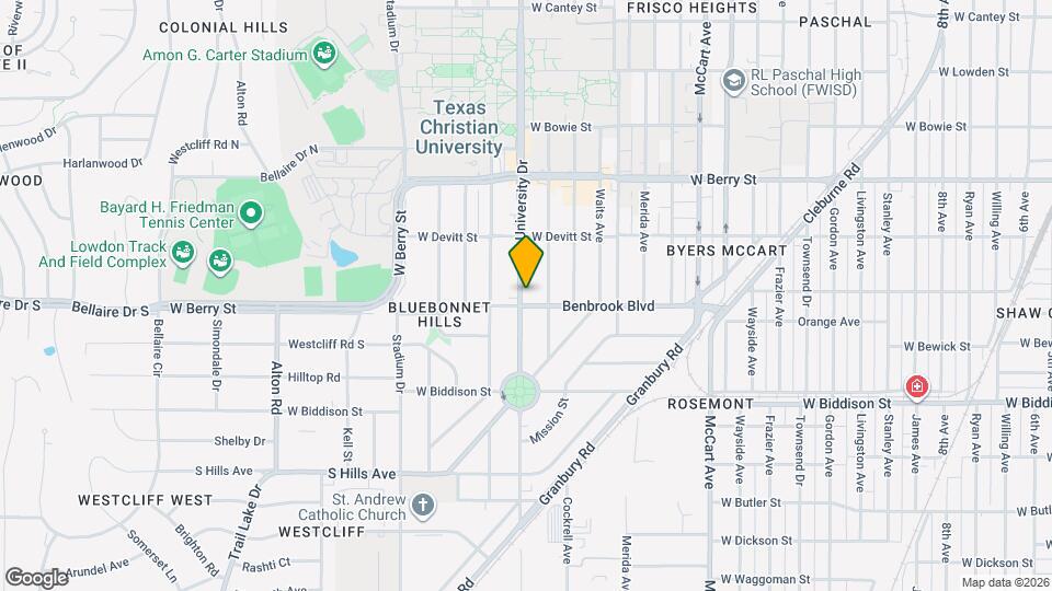 3255 S University Dr Map and Location Details