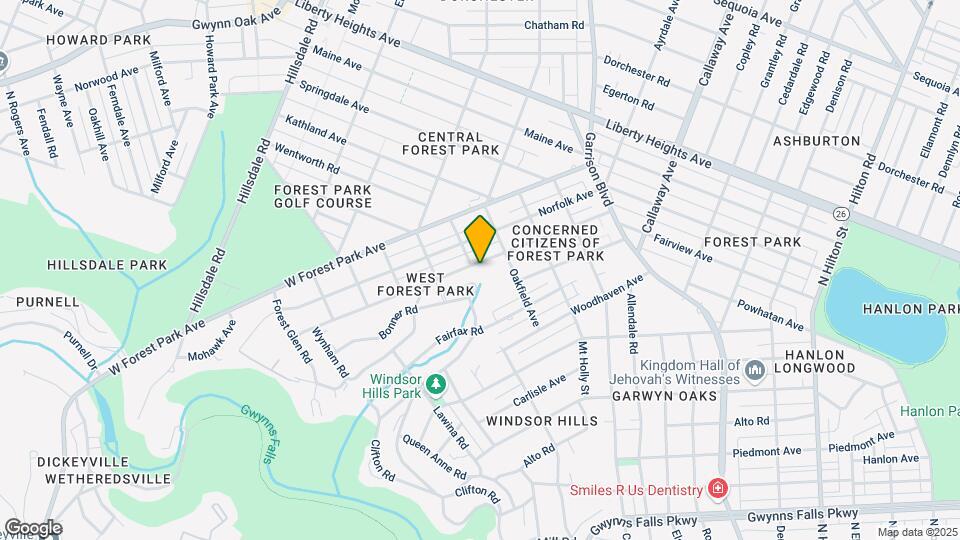 4113 Fairview Ave Map and Location Details
