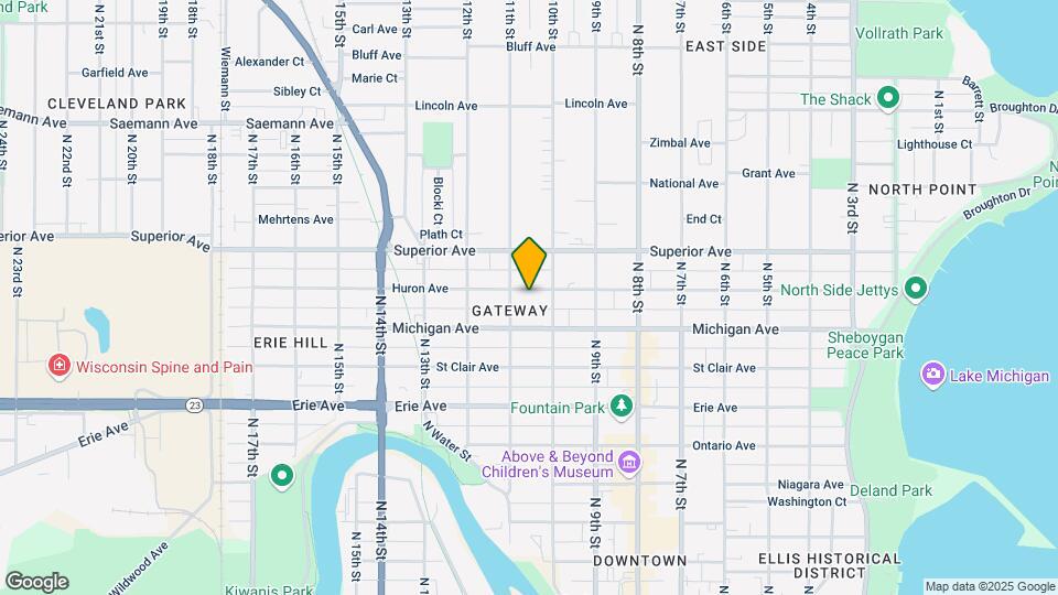 1021 Huron Ave Map and Location Details