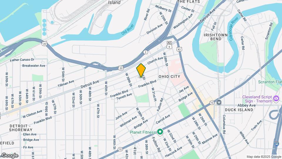 1522 W 32nd St Map and Location Details