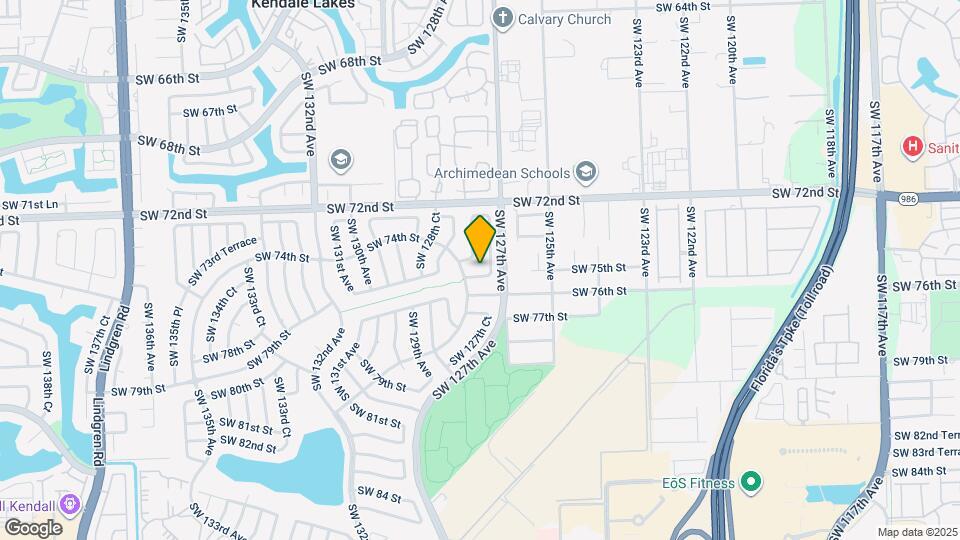 12721 SW 75th St Map and Location Details